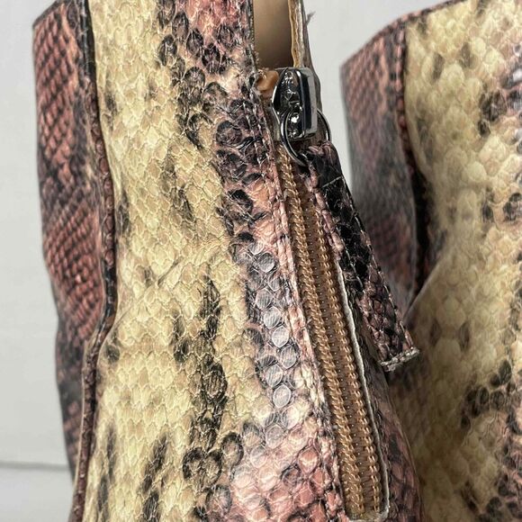 Steve Madden 6.5M Snake Print Trista Pointed Toe Ankle Boots Chic Versatile - Picture 4 of 8